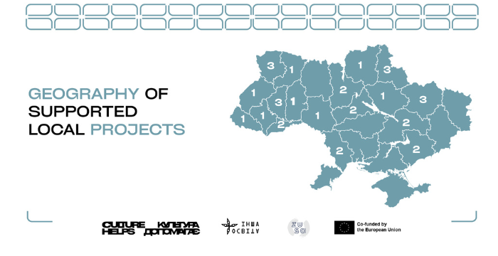 «Culture Helps / Культура допомагає»: geography of project grantees